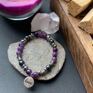 Amethyst crystal bracelets